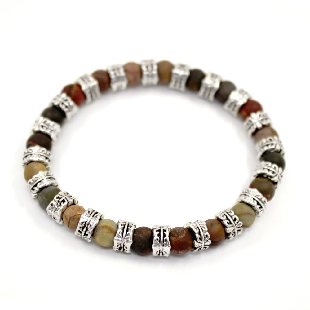 Браслет Handinsilver ( Посеребриручку ), яшма