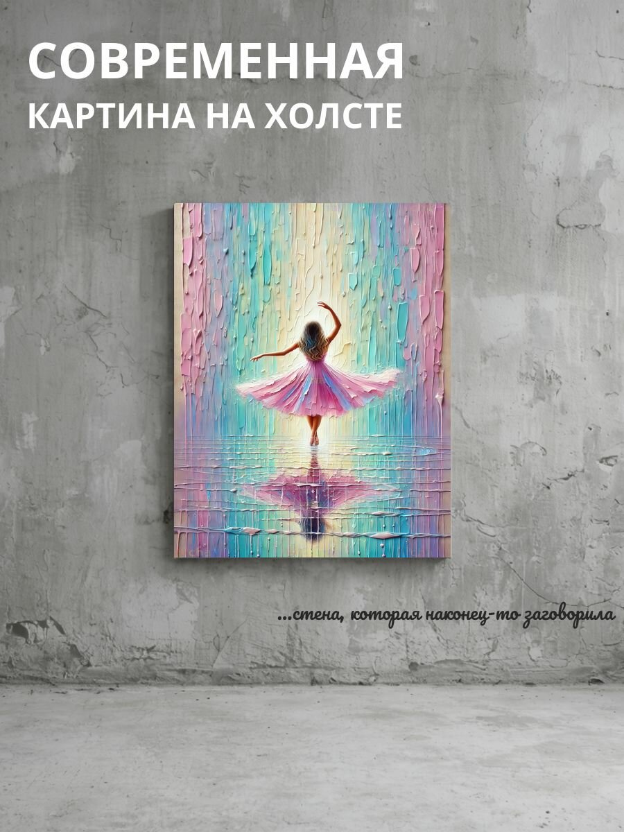 Картина на холсте Балерина 50x70 см