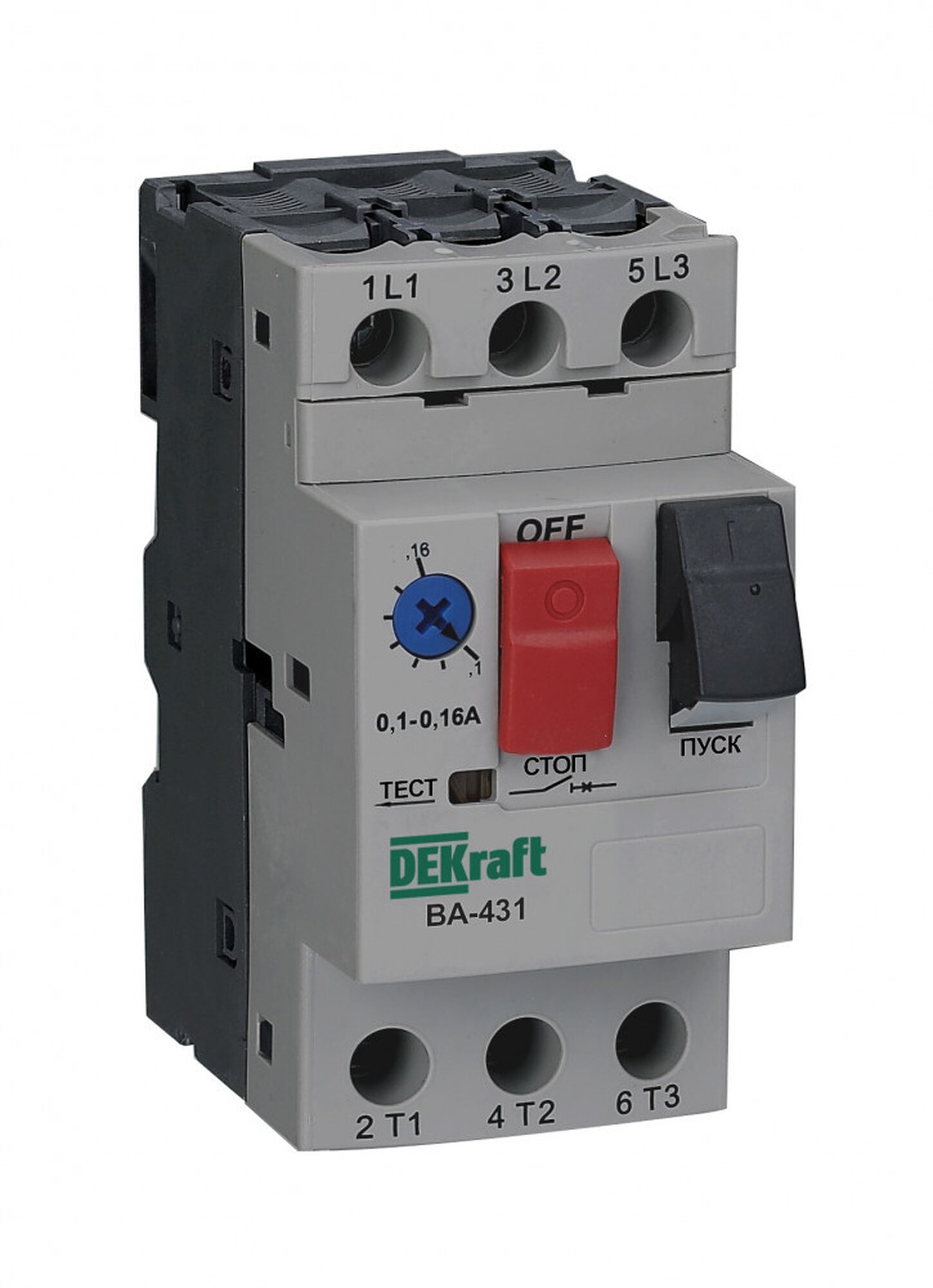 Выключатель автоматический Schneider Electric 3P 1.0-1.6А 100кА ВА-431, для защиты двигателя