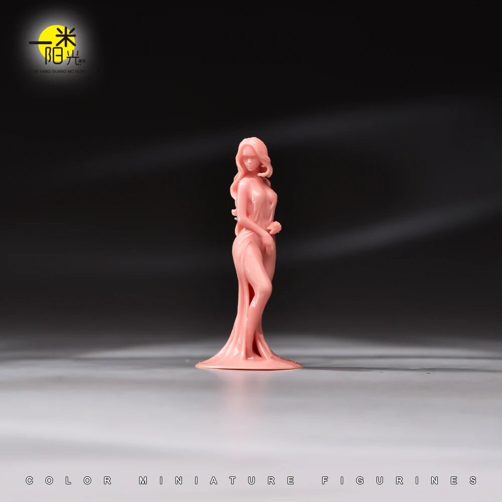 Миниатюрные фигурки MAK сексуальных женщин 1/87 1/64 1/43 1/24 1/18 Розовый, Unpainted C, 1 43