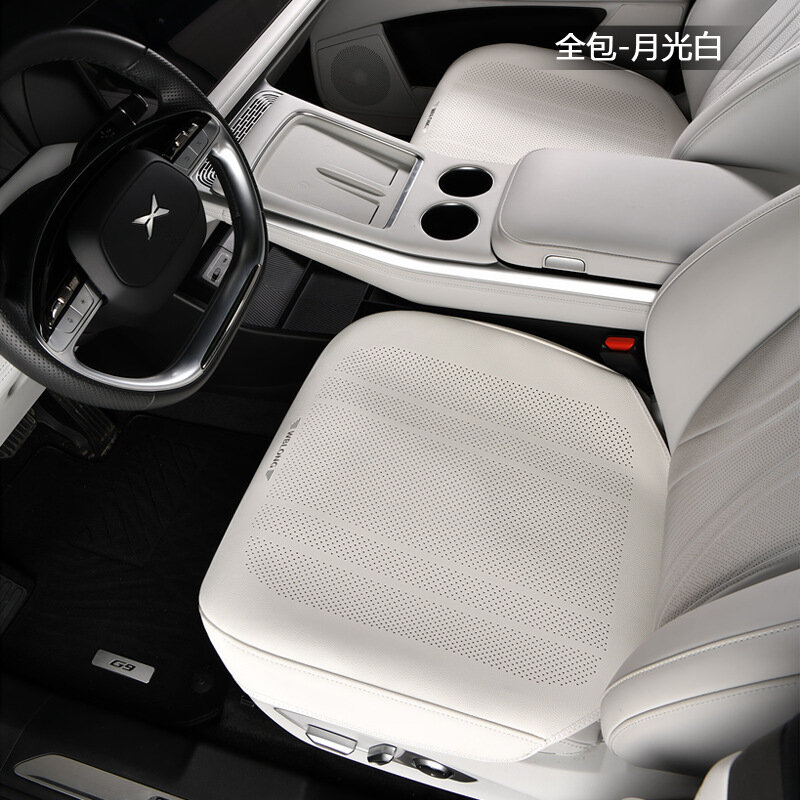 Переднее сиденье, пара чехлов для сиденья автомобиля Audi Q5L/Q2L/Q3/A3/A4L/A6L/Q7/Q4, элегантный белый, 54x52см