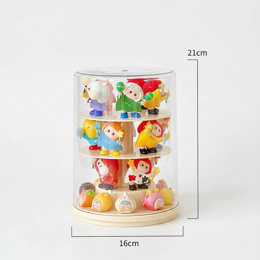 Прозрачный демонстрационный бокс-витрина MINISO для фигурок и игрушек, подставка для хранения и демонстрации, для милых