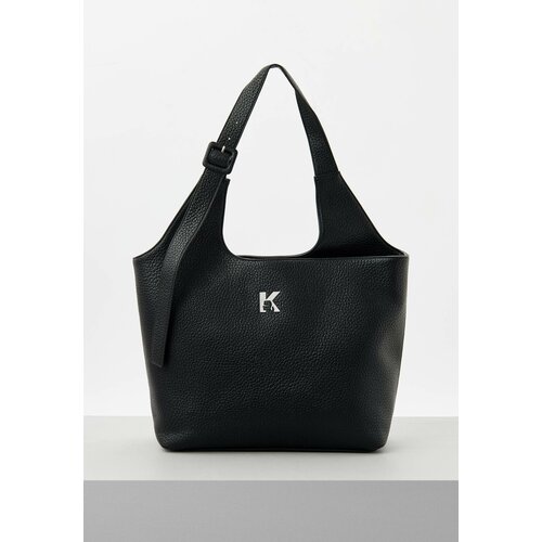 фото Сумка тоут karl lagerfeld jeans k logo tote, фактура матовая, зернистая, черный