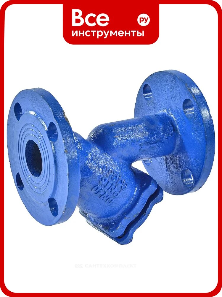 Фильтр сетчатый RUTEMPO Y-образный, чугун, Ду 65, Ру 16, Тмакс = 90 °C, L = 240 мм 036-1259