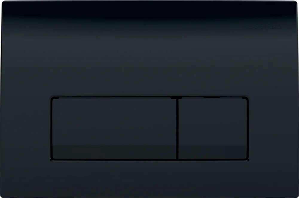 Кнопка смыва для инсталляции Geberit Delta 50 115.119. DW.1 черная, глянцевая, двойной смыв