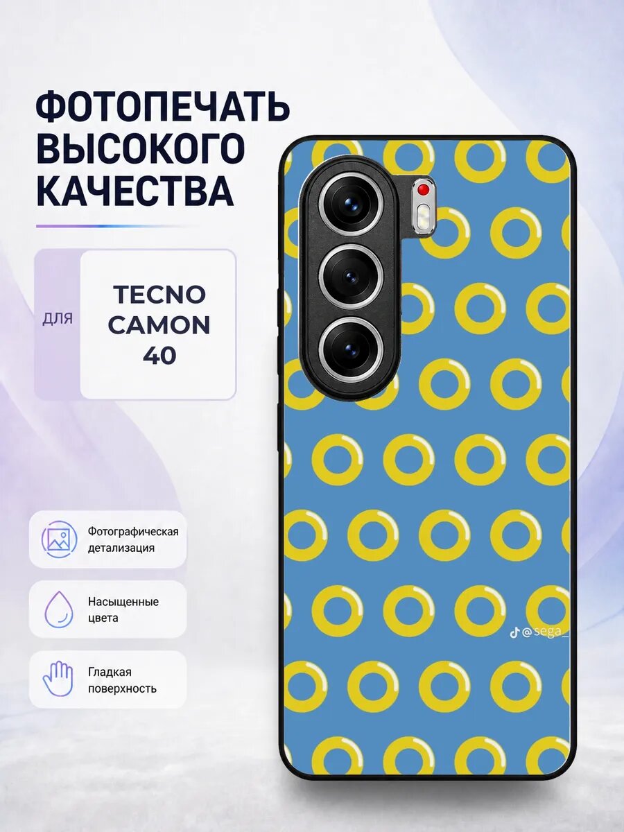 Чехол на Tecno Camon 40 Соник sonic еж игра мультфильм яркий