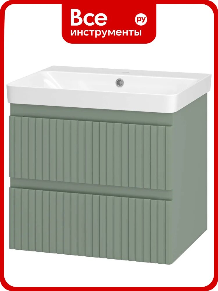 Подвесная тумба Brevita Victory 60 зеленая VIC-09060-0802Я