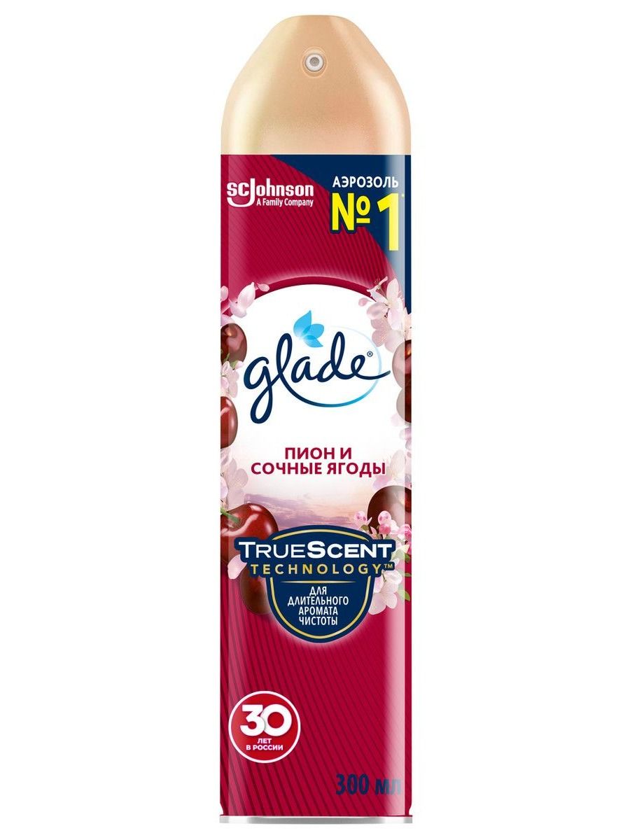 Glade Освежитель воздуха Пион и сочные ягоды, 300мл