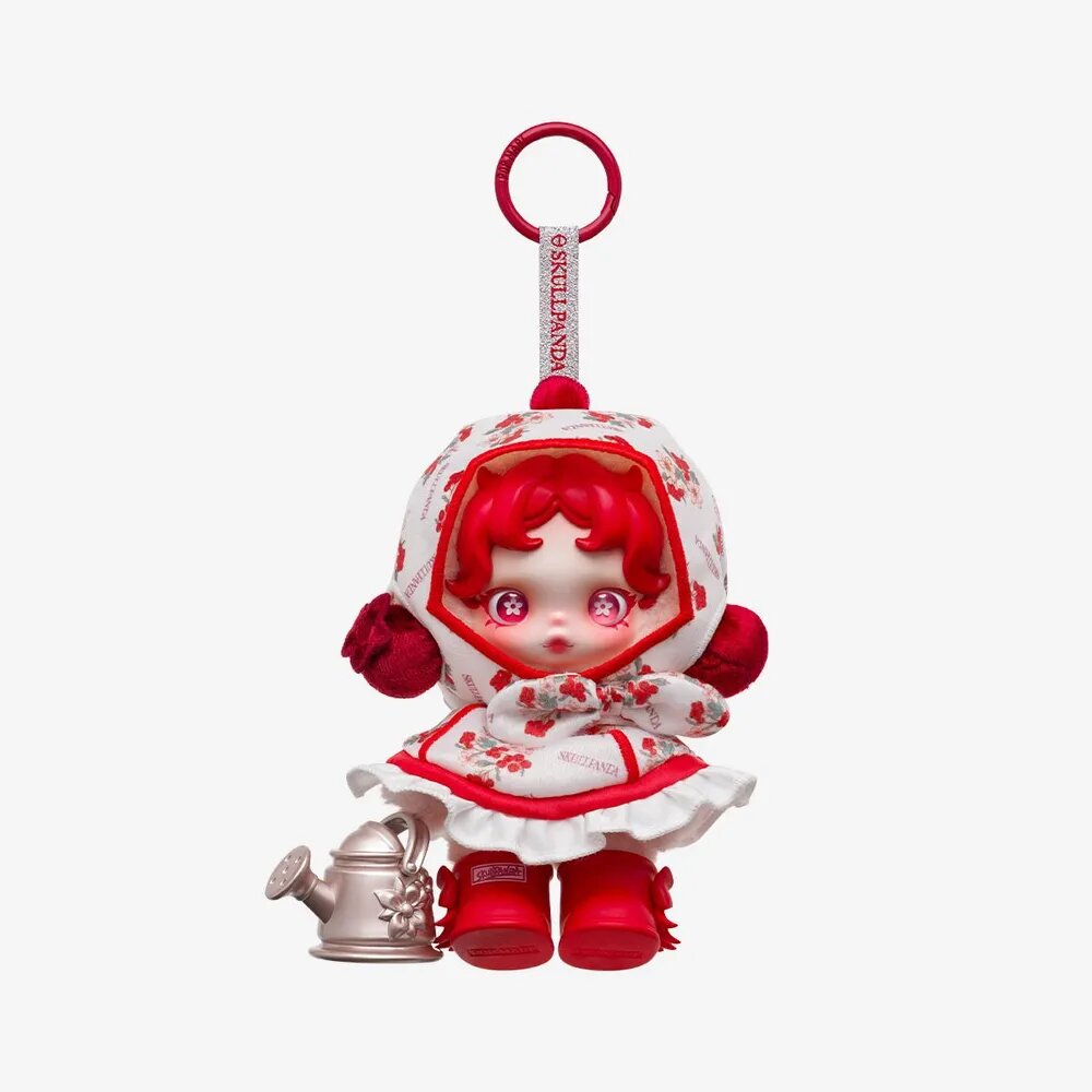 Плюшевые игрушки POP MART SKULLPANDA Amid Flowers Plush Doll Pendant