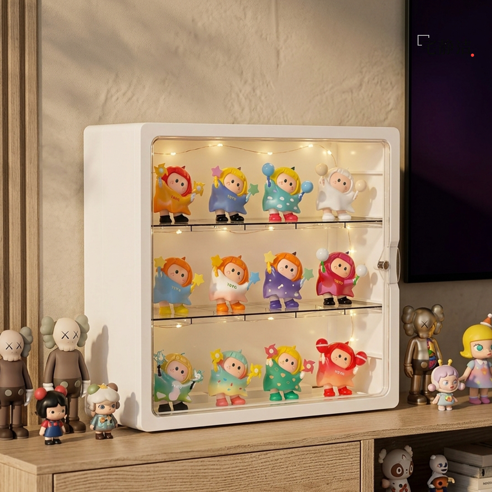Подставка для хранения фигурок Blind Box MINISO Yoyo, прозрачная настенная витрина без сверления Технические