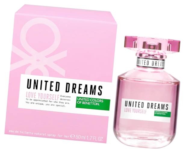 Бенеттон Юнайтед Дримс Лав Йорселф женский аромат 50 мл / Benetton United Dreams