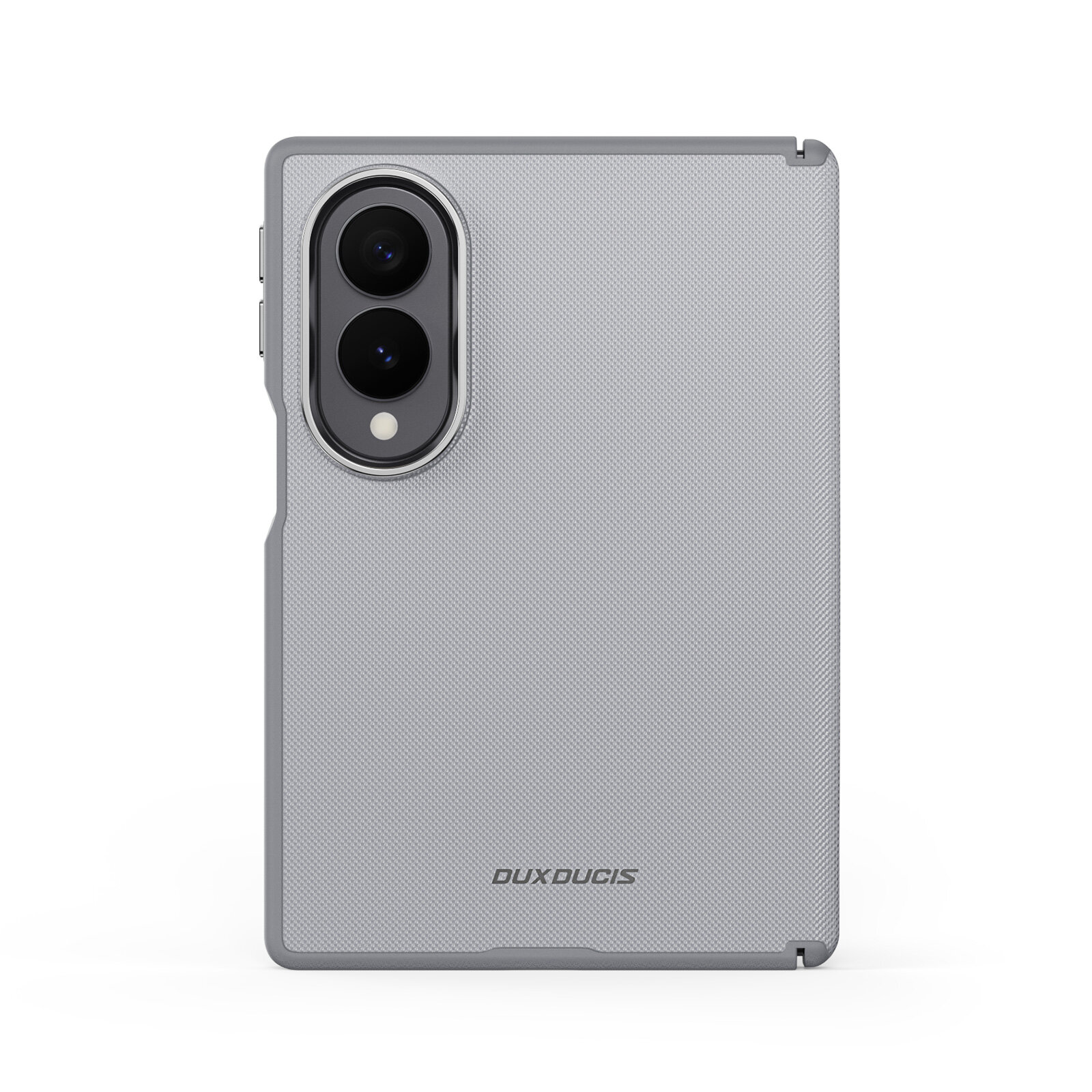Чехол серого цвета с вставками из искусственной кожи для Samsung Galaxy Z Fold 8, серия Vyne Series от Dux Ducis