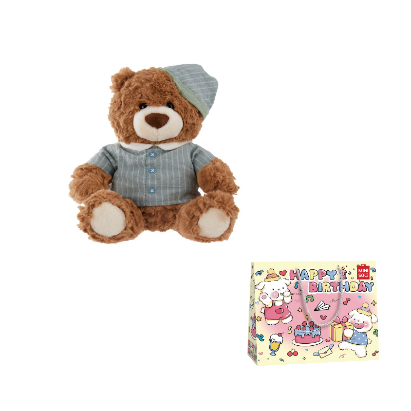 Подарочная сумка унисекс MINISO Jifort Bear Collection, милая плюшевая кукла, 42 см