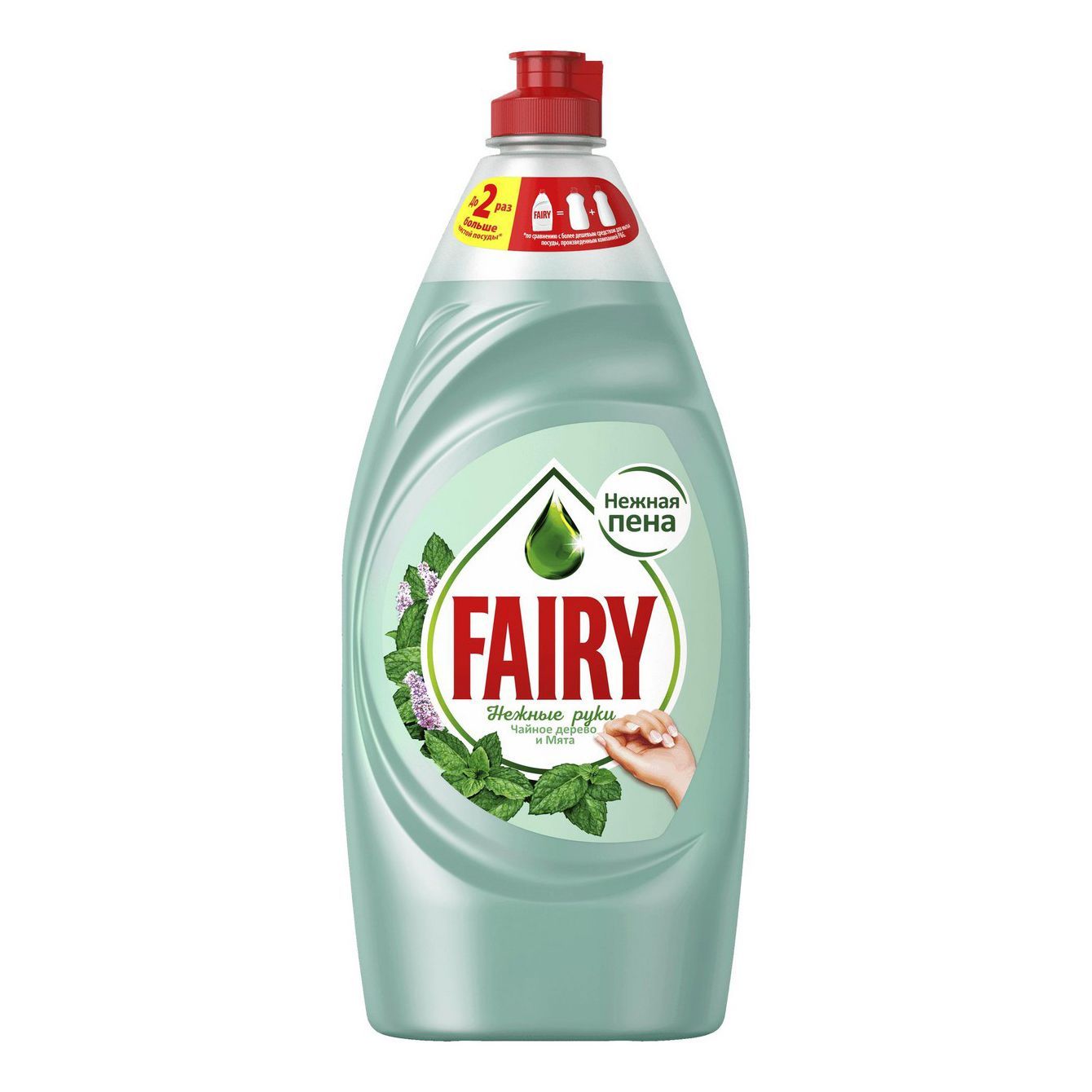 Жидкость для мытья посуды Fairy Нежные ручки Чайное дерево и мята 900 мл