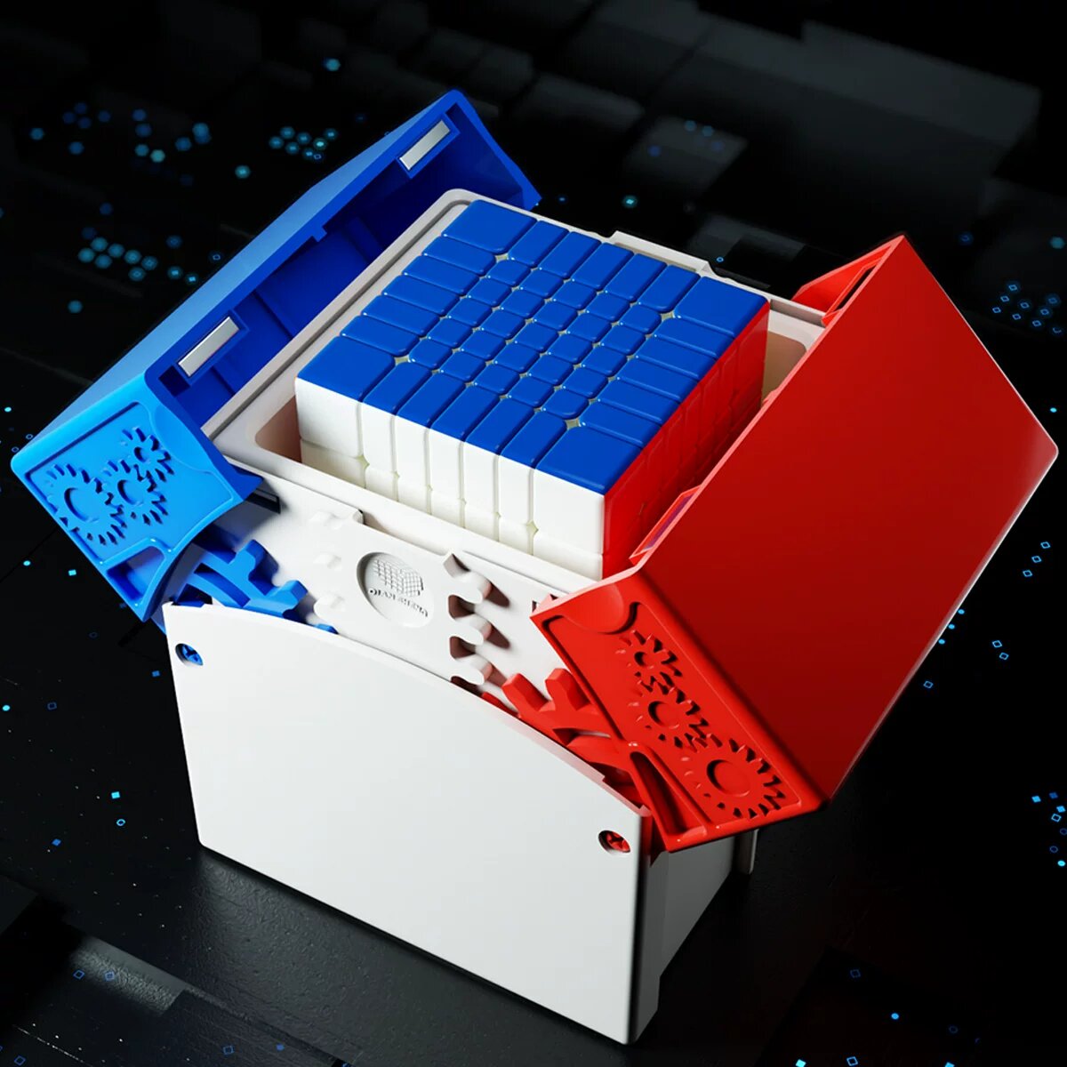 7x7x7 магнитный кубик для скоростного решения с шарикоподшипниками, гладкое вращение, обучающая игрушка для детей