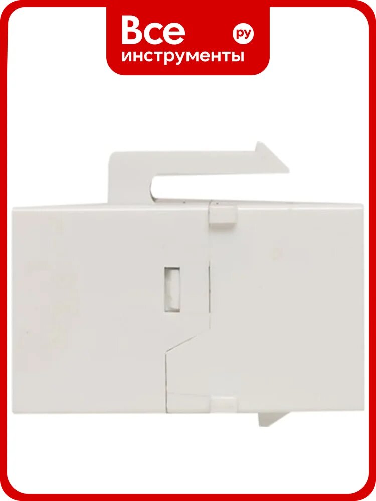Проходной неэкранированный адаптер EKF TERACOM Cat.5E, RJ45-RJ45, тип Keystone, белый TRC-INLC-KSTN-5EUTP-WH