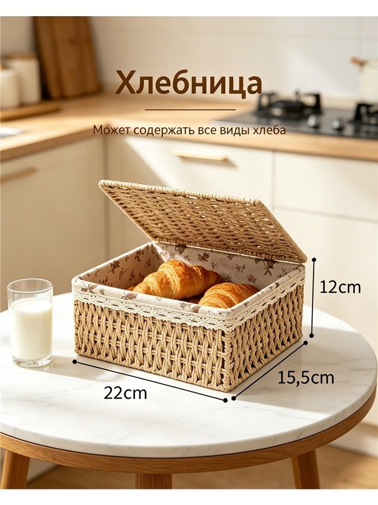 Хлебница, 22 см х 15.5 см х 12 см