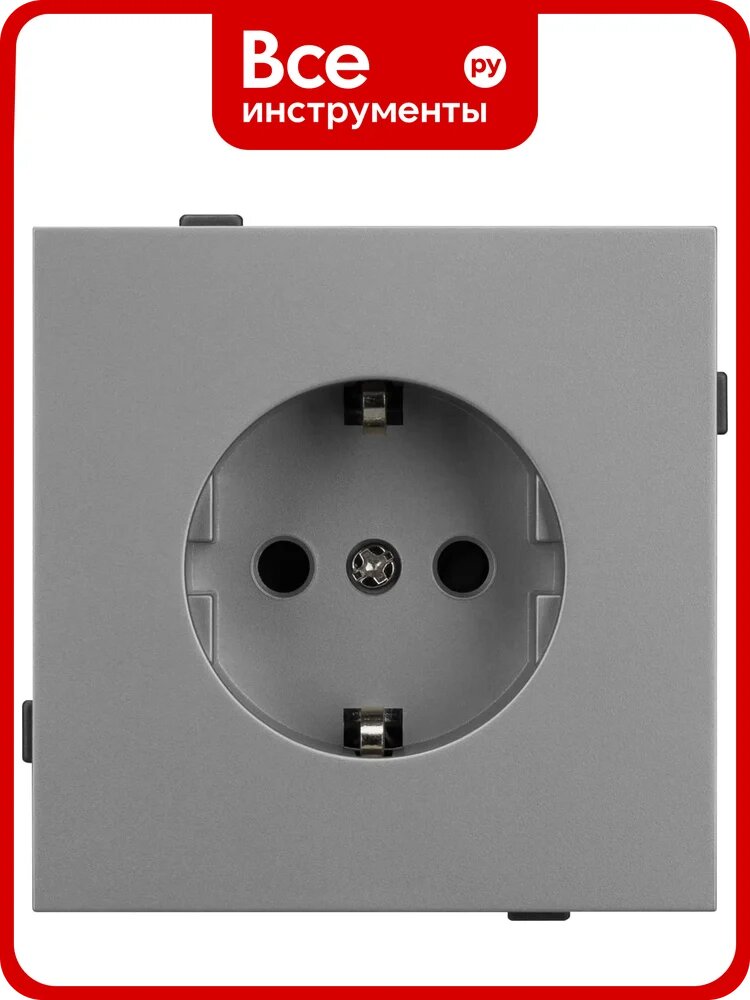 Механизм электрической розетки Arlight SCT-TENDO-MEU1-PL-GR 1шт 054080