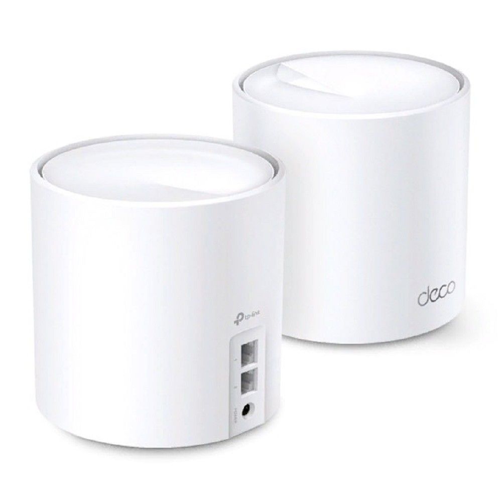 Mesh-Система TP-Link Deco X20(2-pack), AX1800, двухдиапазонная, 2xRJ45 1Гбит/с (комплект из 2шт)