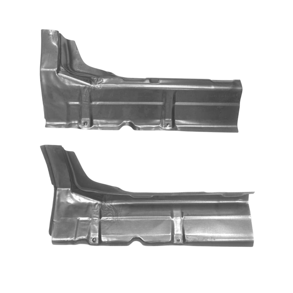 Переходы с порогов на задние арки Volvo S80 (1 поколение), штампованные, комплект