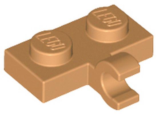 Деталь Lego 11476 Plate, Modified 1 x 2 with Clip on Side (Horizontal Grip)