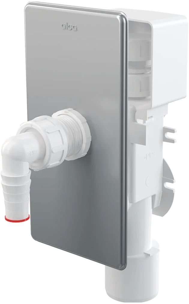 Отвод AlcaPlast APS3P для стиральной машины, хром