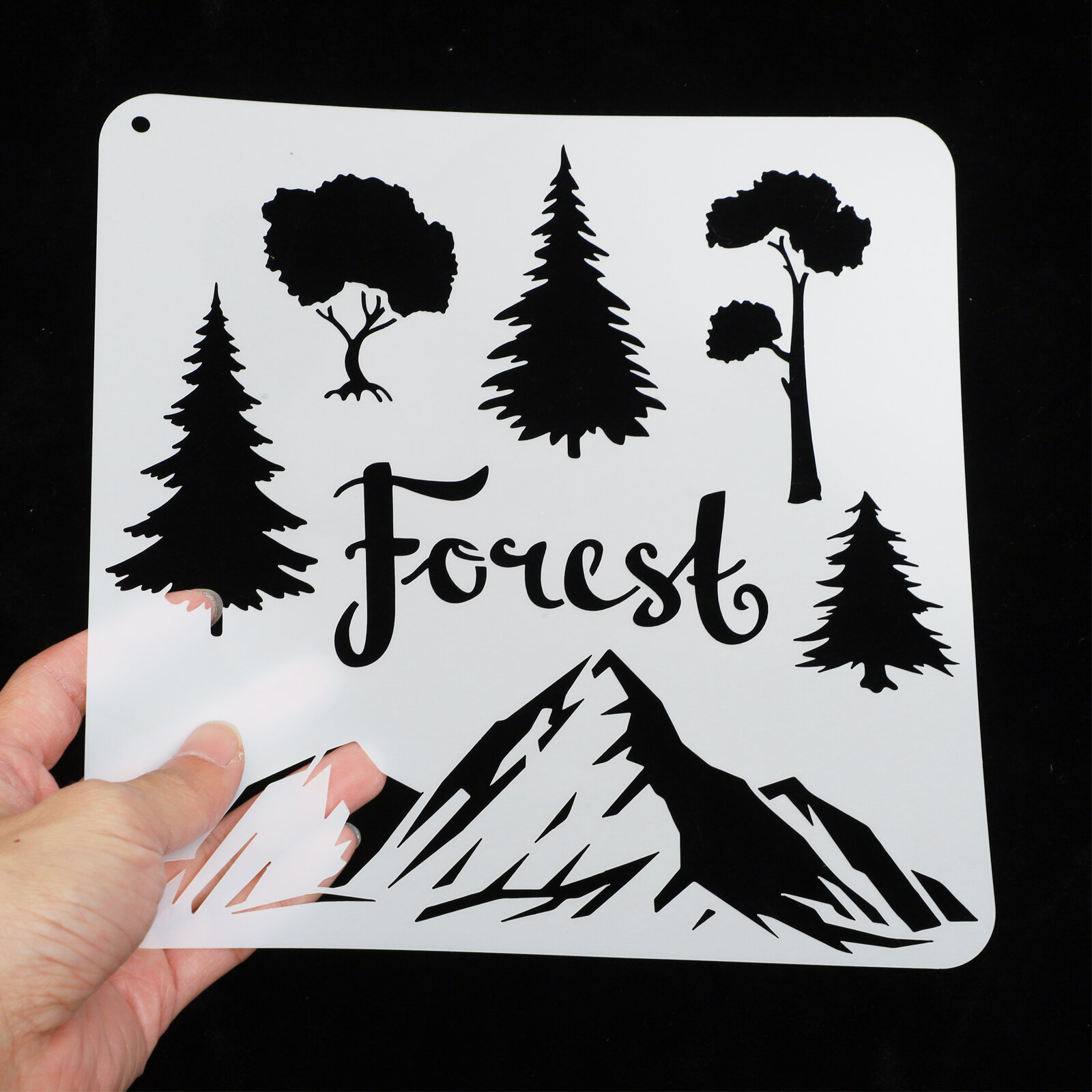16 Штук Шаблоны Для Рисования Christmas Stencils Изделия Из PET Повторного Использования 20X20Cm