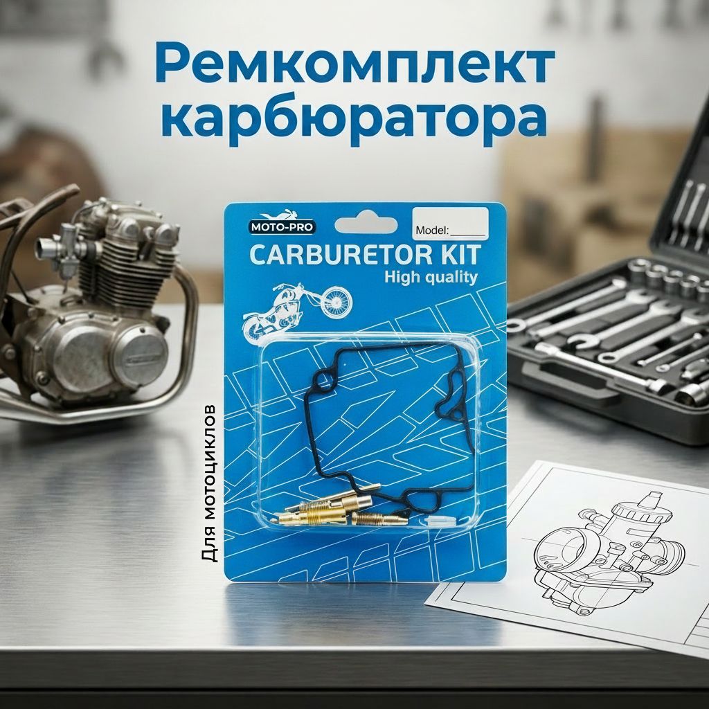 Ремкомплект карбюратора 139QMB 80см3