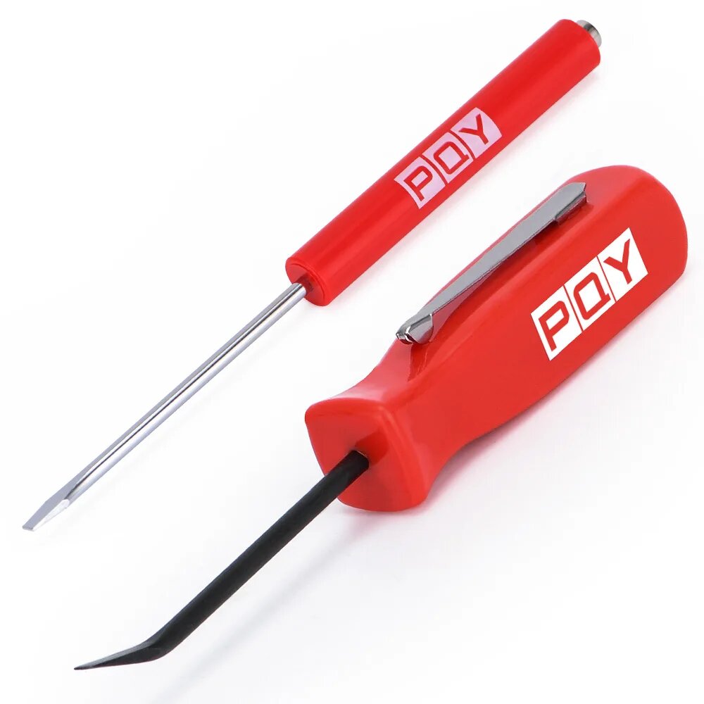 Карманные зажимы отвертка PQY GJ001+GJ005-QY 1SET 2Pieces Red