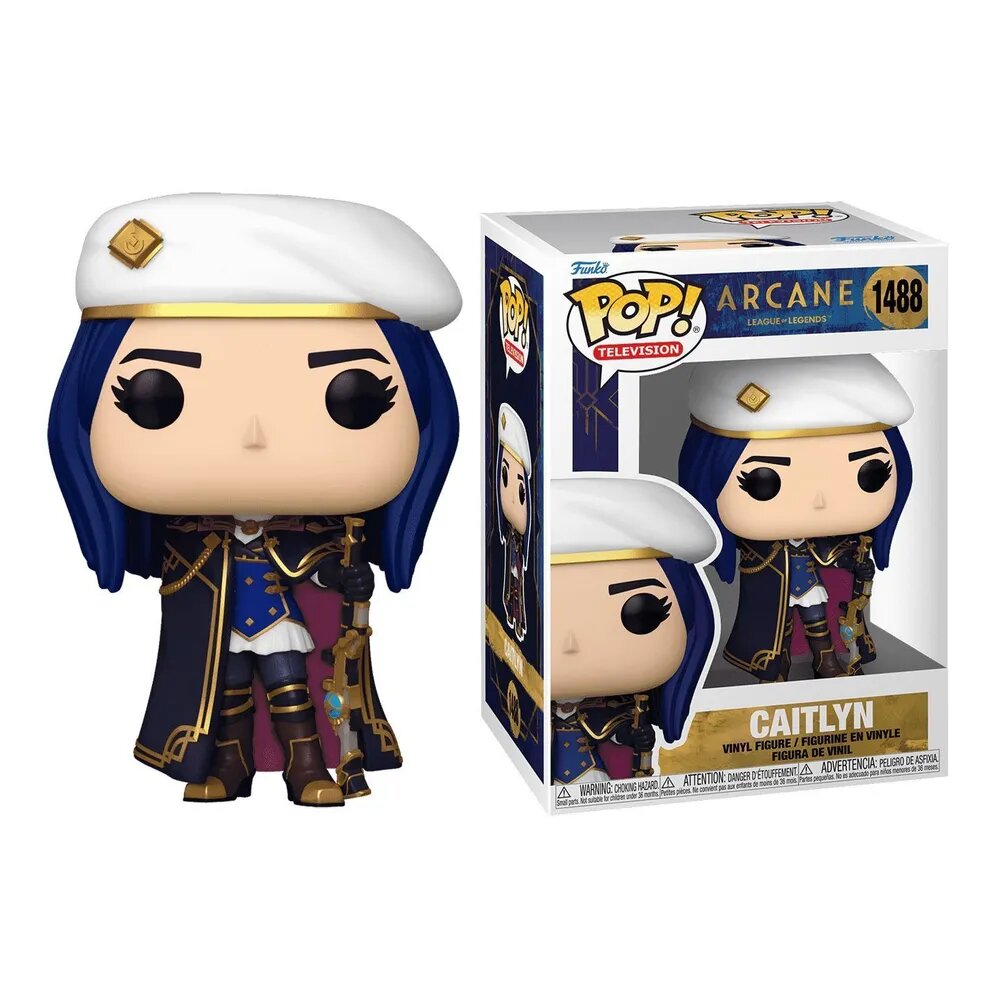 POP! Television: Фигурка Кейтлин Кирамман (Caitlyn Kiramman) #1488, из сериала <Аркейн> (Arcane: League of Legends), 10 см