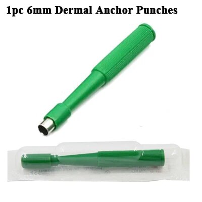 Дермальные якоря BOG из хирургической стали 316L для пирсинга 6mm Dermal Punches