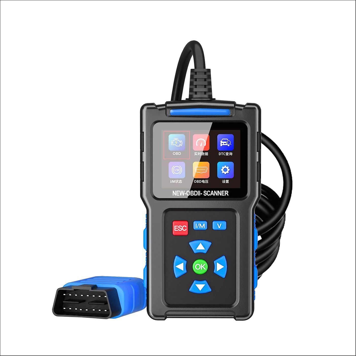Прибор диагностики автомобиля OBD2 детектор двигателя сканер кода ошибок мультимарочный