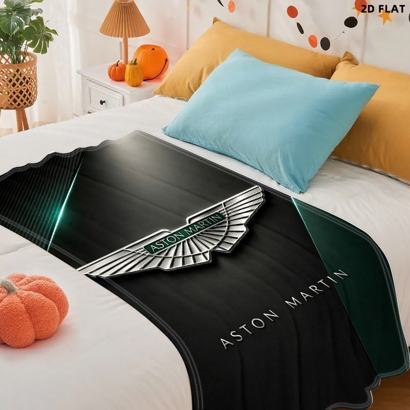 Aston Martin плед из флиса с кашемиром