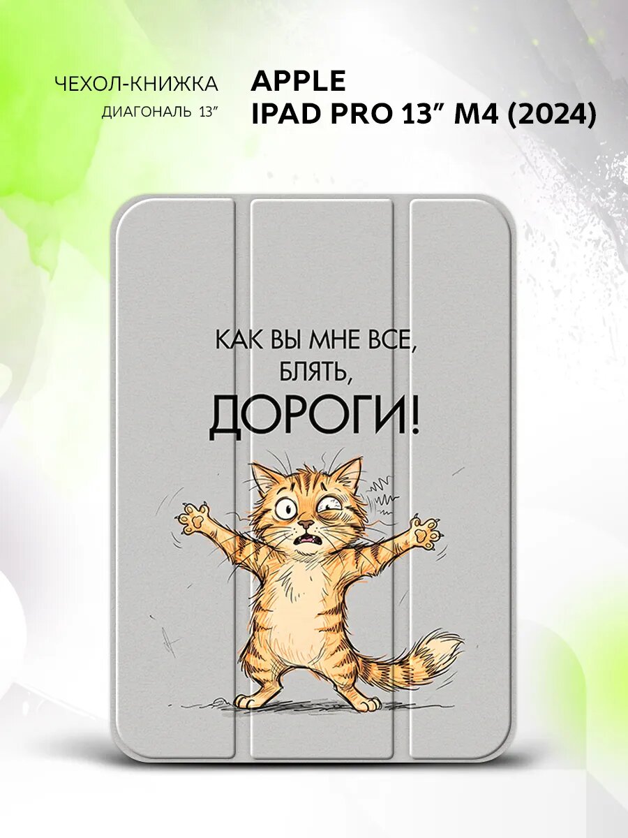 Чехол на Apple iPad Pro 13” M4(2024), Эппл Айпад Про 13" М4(2024), книжка