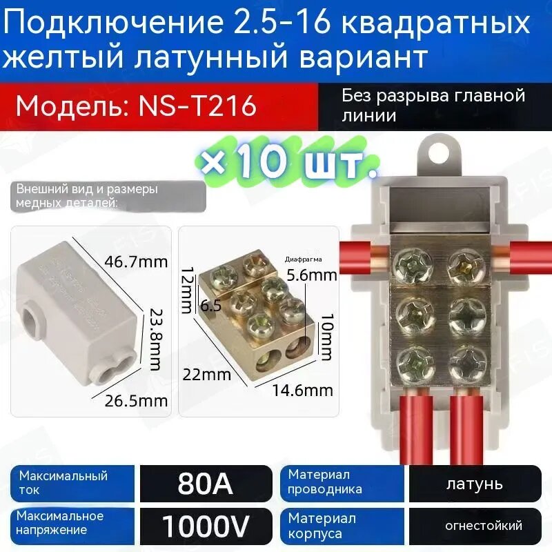 Рамка электроустановочная, белый, 10 шт.