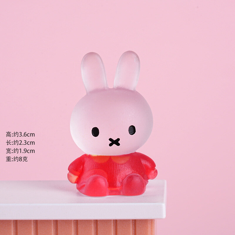 Миниатюрная фигурка сидящего кролика из смолы микроландшафт DIY аксессуары для рукоделия украшения для террариума