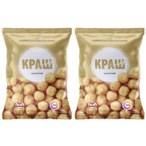 Матяш Кукурузные шарики Краш, Карамель, 50 г, 2 уп /