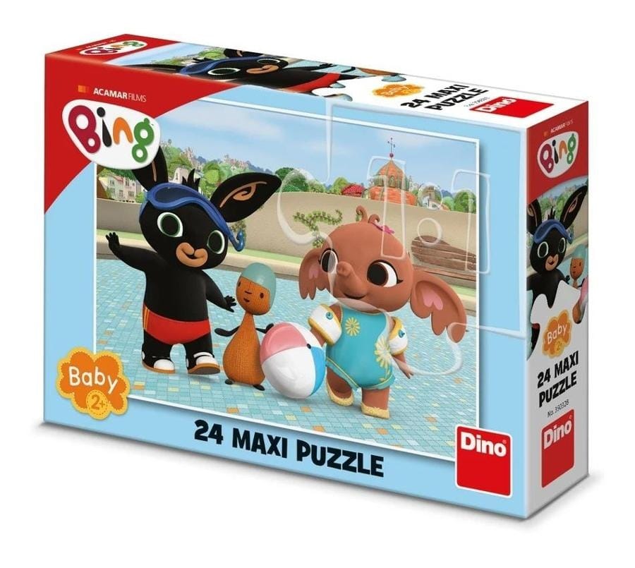 Пазл Dino Baby Bing в бассейне макси, 24 элемента