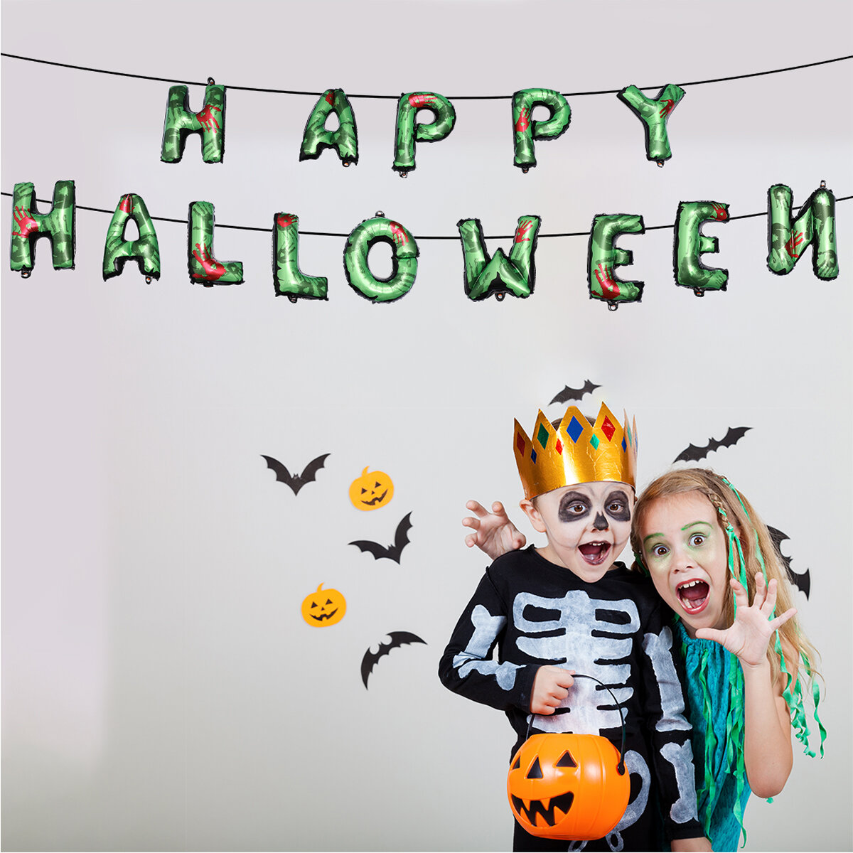 Набор Из 3 Групп Halloween Balloons Для Банкета Размер 42*33 Cm