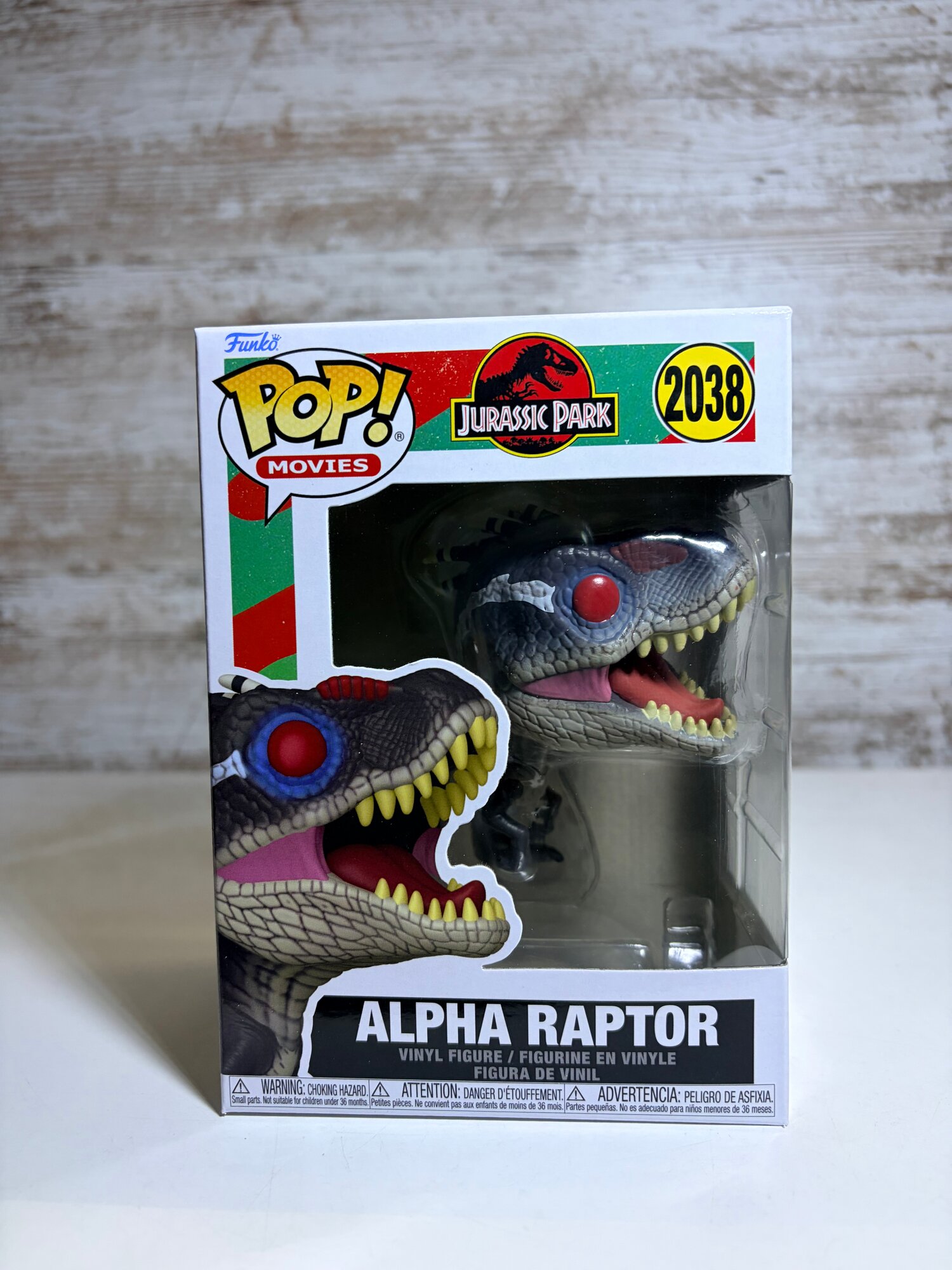 Funko pop Alpha Raptor, #2038, Jurassic Park, vinyl figure, 10 см от Funko