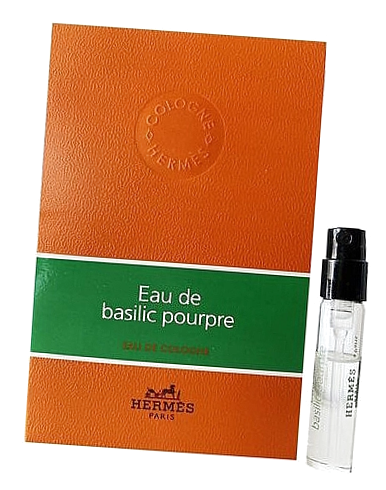 Сэмпл одеколона для женщин и мужчин Hermes Eau De Basilic Pourpre 2 мл / Гермес Базилик