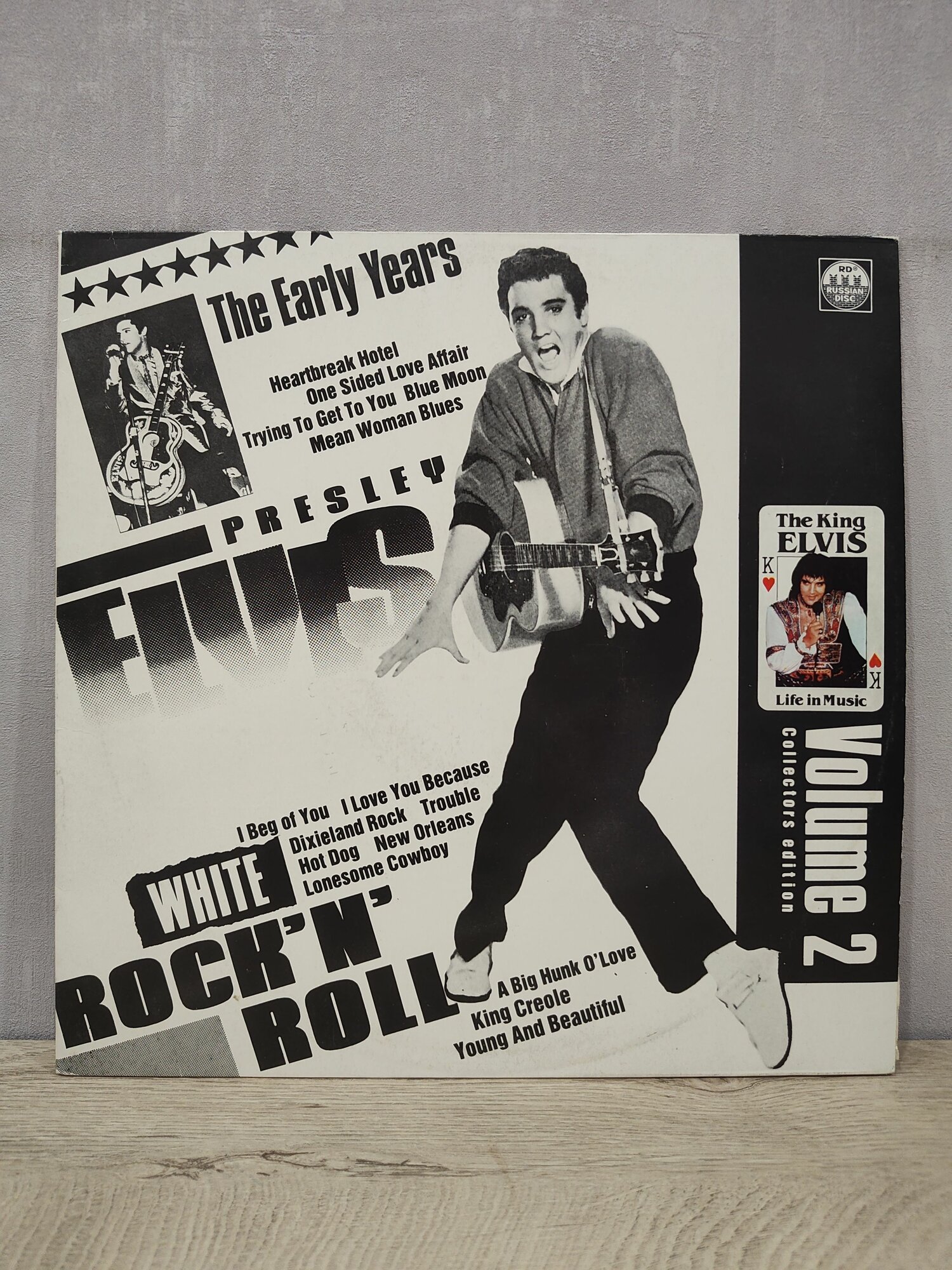 Элвис Пресли - Белый Рок-н-Ролл (Пластинка 2) (Elvis Presley - The Early Years White Rock 'N' Roll Volume 2), (Очень редкое яблоко), Виниловая пластинка, LP
