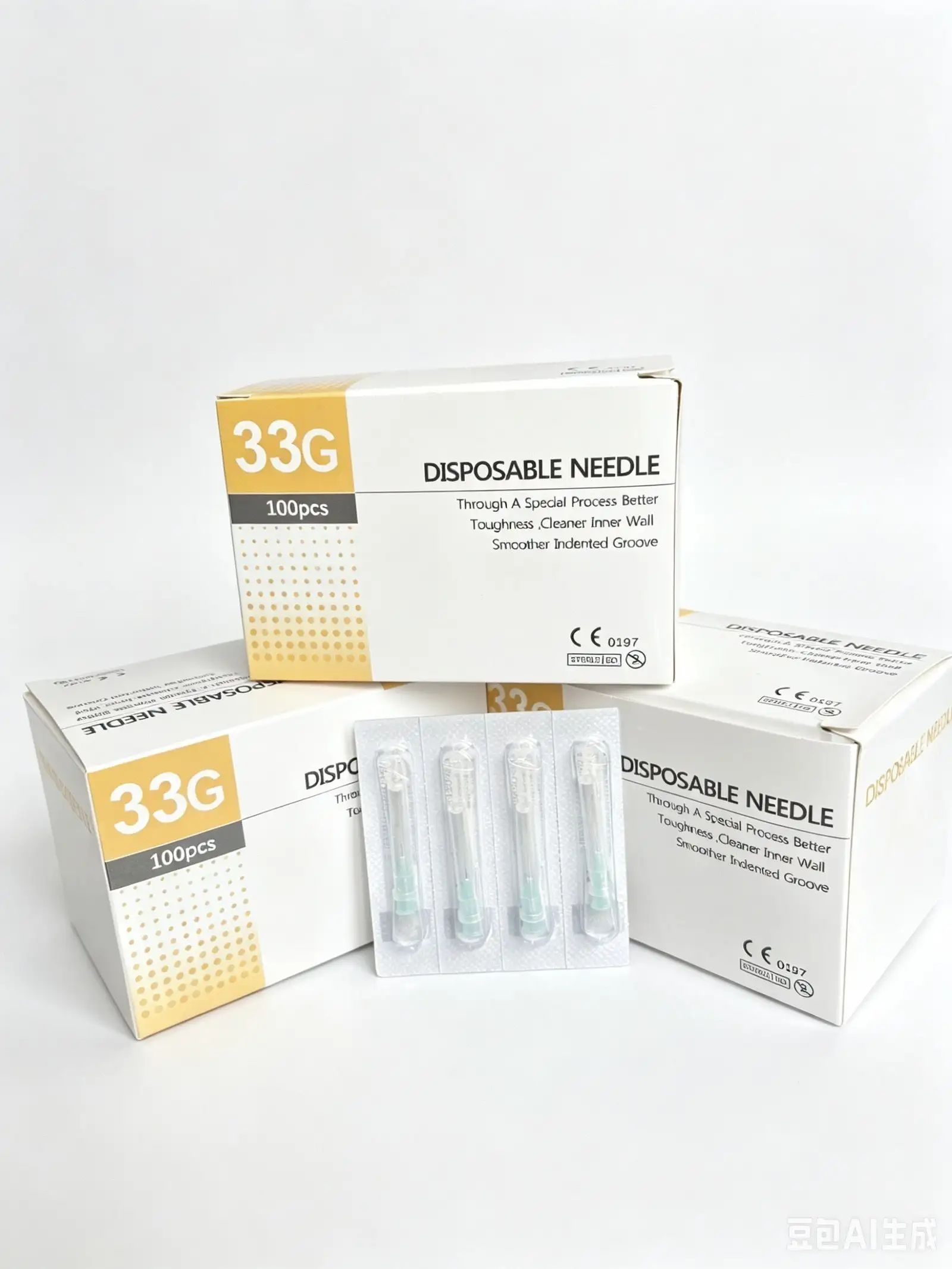 33G 4mm Гладкая, точная, безболезненная, одноразовая, стерильная, для ирригатора зубов 33G 4mm Игла 100 штук