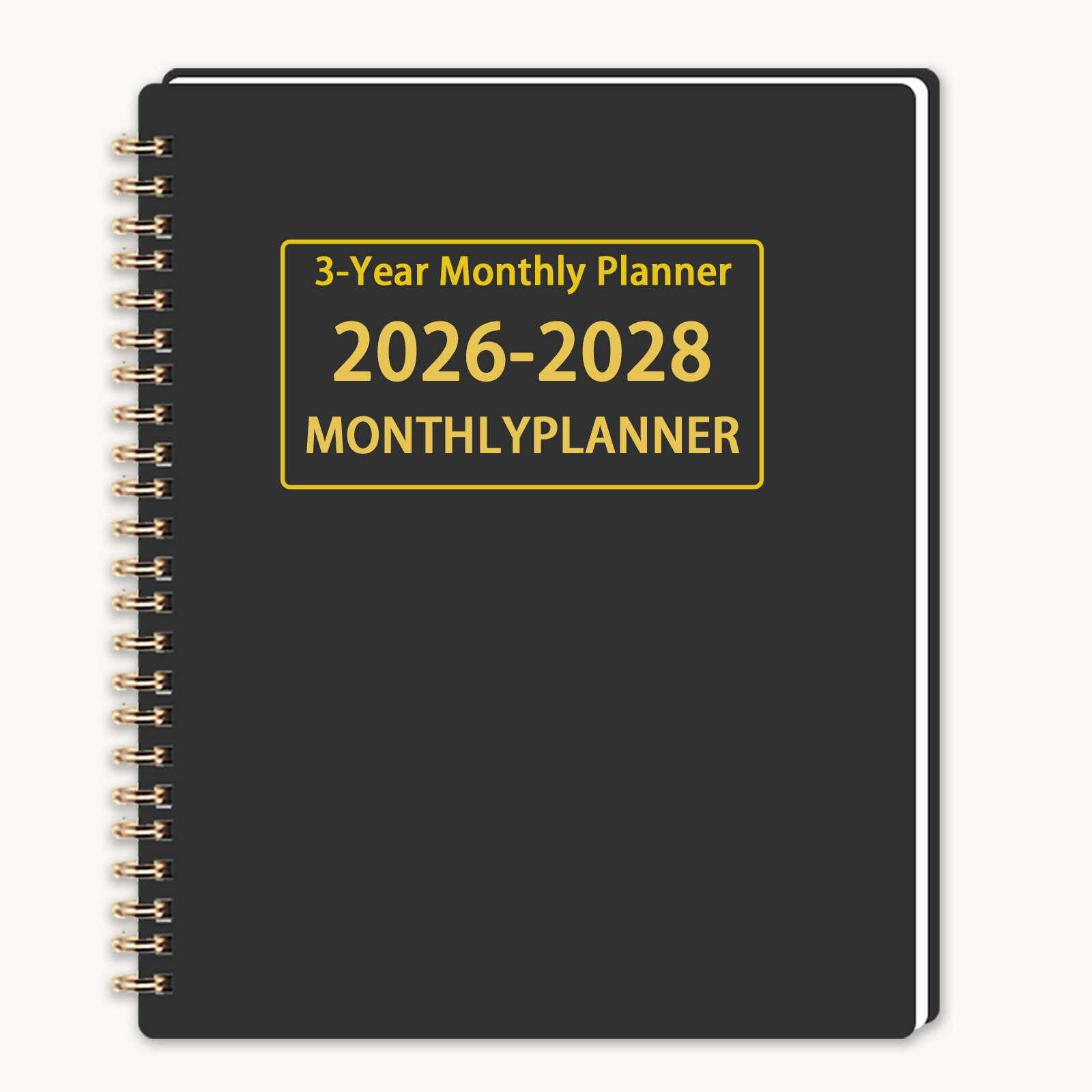 Планировщик 3 года 2026-2028, еженедельный календарь-агенда формата А4, блокнот с синей тисненой обложкой, ежедневник