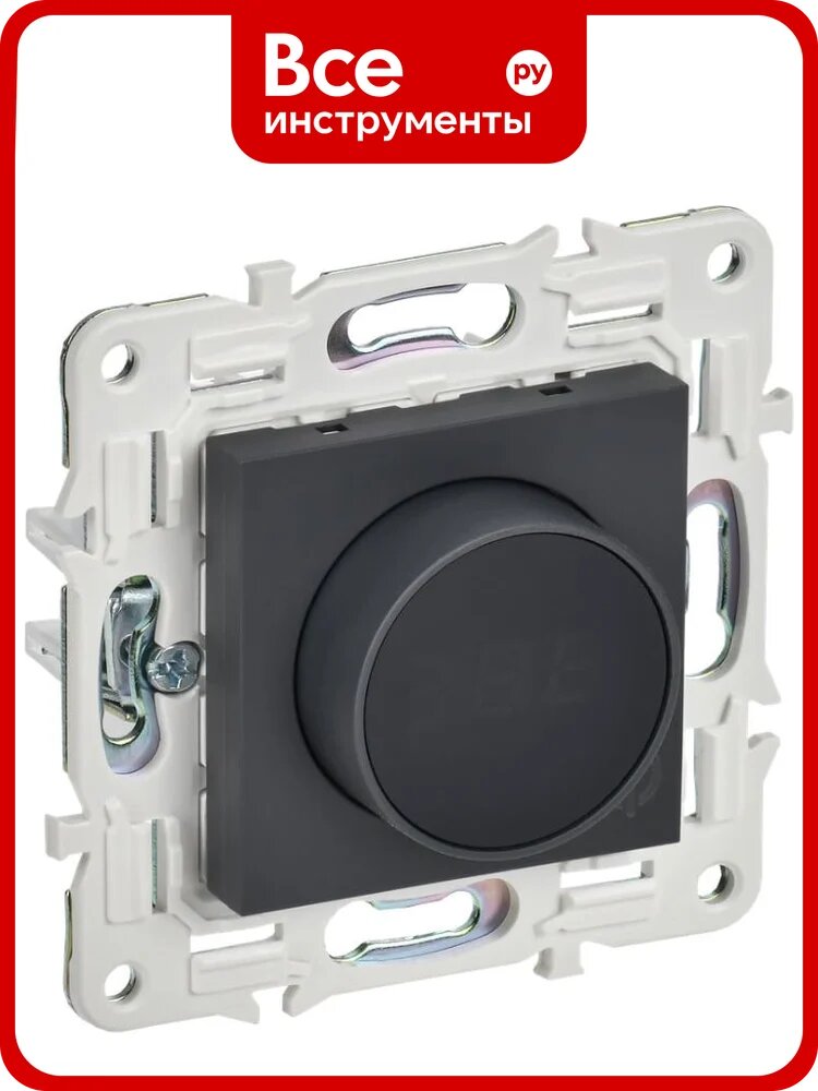 Термостат электронный с индикацией IEK SKANDY SK-T01G графит SK-RT11-K53
