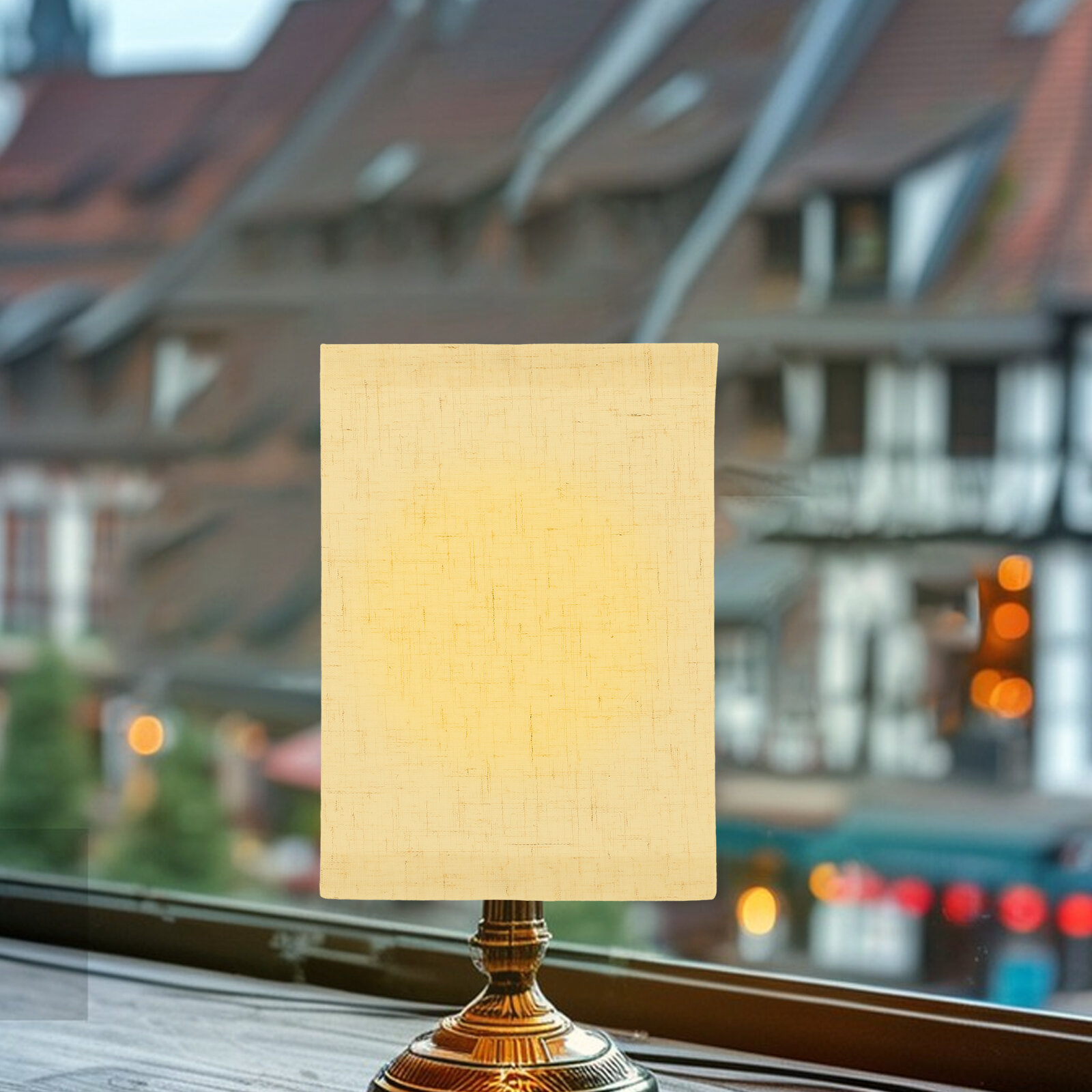 Lampshade Из Ткани Прямоугольной Формы Для Лампы С Изящным Дизайном 20.00X14.00X14.00Cm