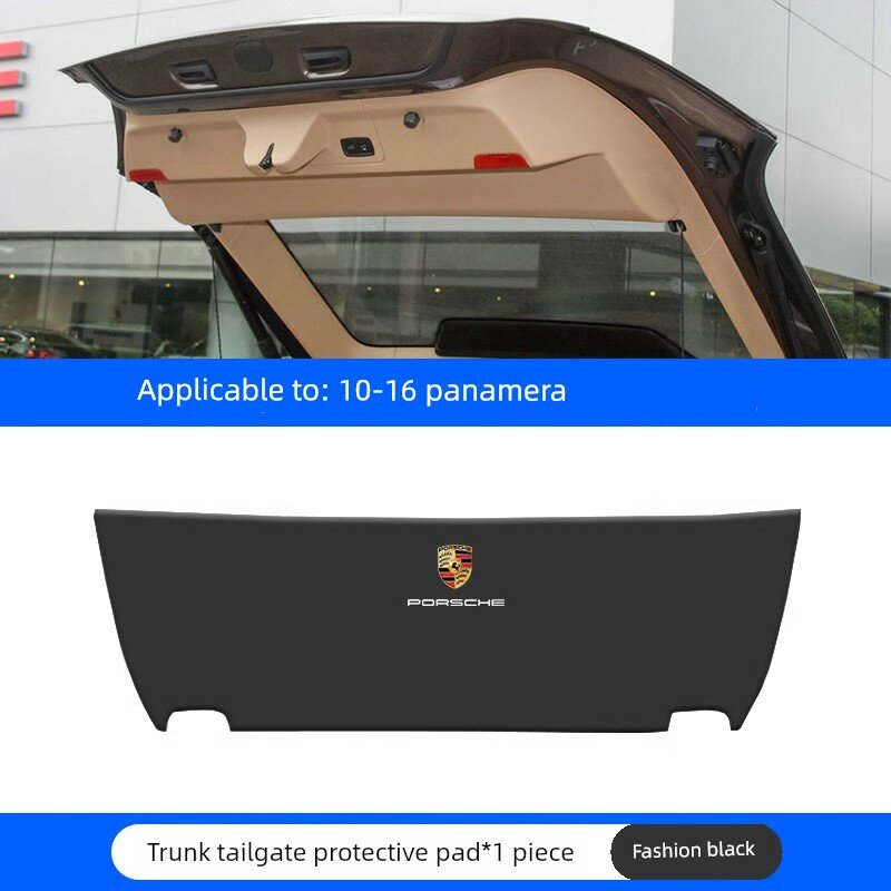 Защитный коврик для задней двери Porsche Panamera для моделей 2010-2016, черный, односторонний клей, базовая защита