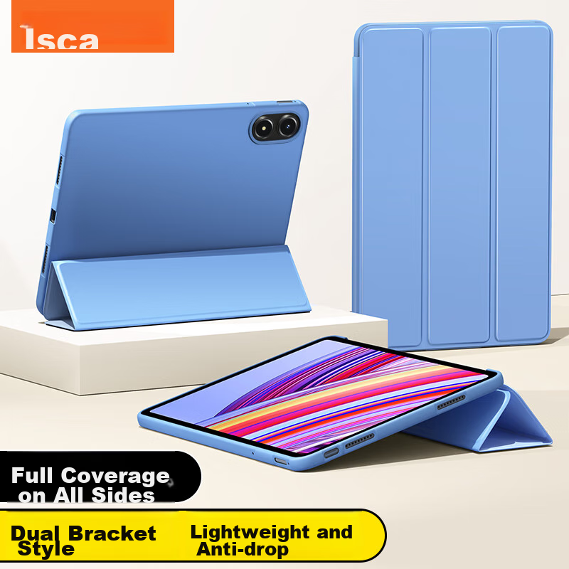 Yisika чехол-оболочка для Redmi Pad Pro 2024 12.1 дюймов с полной защитой и устойчивостью по всем сторонам Цвет：Нежный