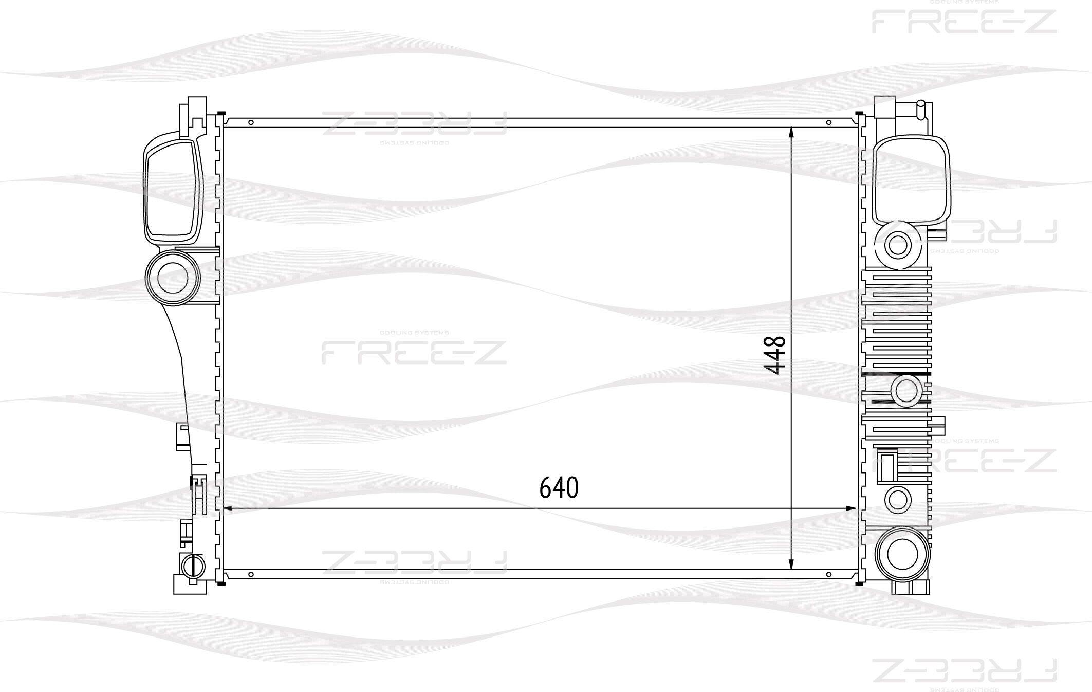 Радиатор MERCEDES W221 05 >
