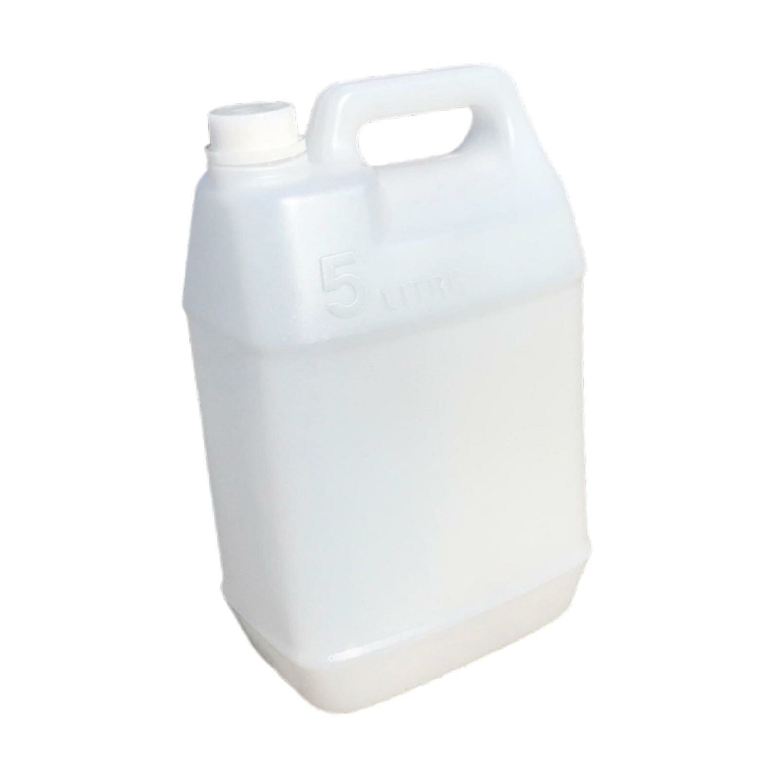 Полупрозрачный полиэтиленовый кувшин HDPE объемом 5 л для хранения воды, жидкостей и чистящих растворов.